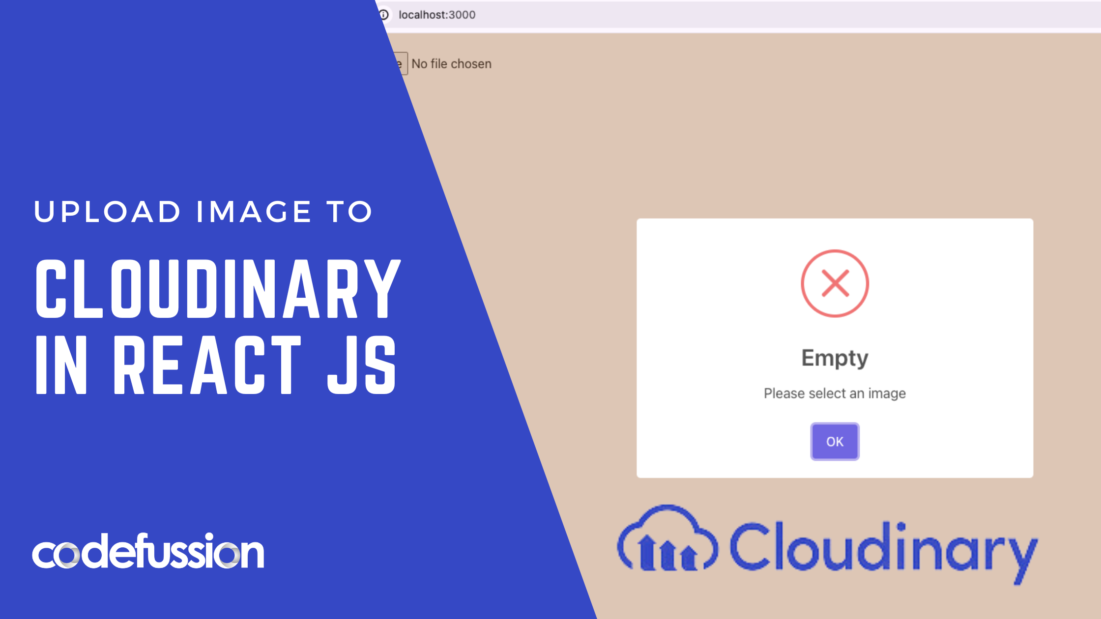 upload image to cloudinary in react